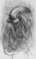 Michael Hensley Drawings, Human Head P & Ink 42